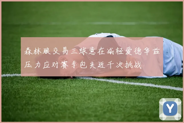 森林狼交易三球意在减轻爱德华兹压力应对赛季包夹近千次挑战